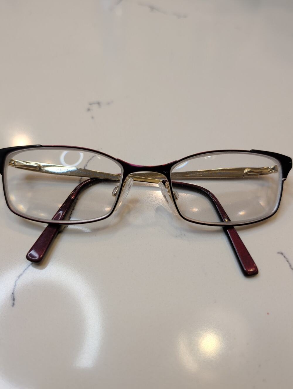 Ellen Tracy Tavira Eyeglasses Frame 48-17-125 Aubergine Purple Petite Full Rim
